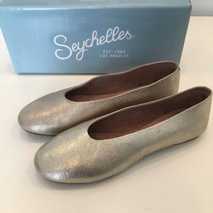 Seychelles Backpacking Ballet Flat Platinum 8.5